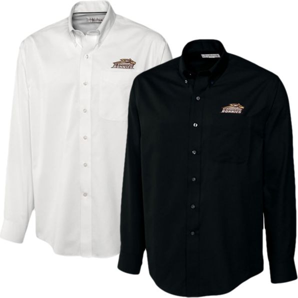 St. Bonaventure University Bonnies Long Sleeve Epic Easy Care Fine Twill - ONLINE ONLY