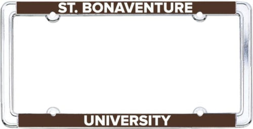 St. Bonaventure University Thin Dome License Plate Frame