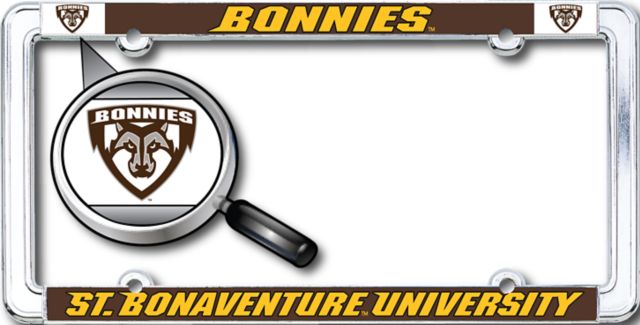 St. Bonaventure University Bonnies Thin Dome License Plate Frame